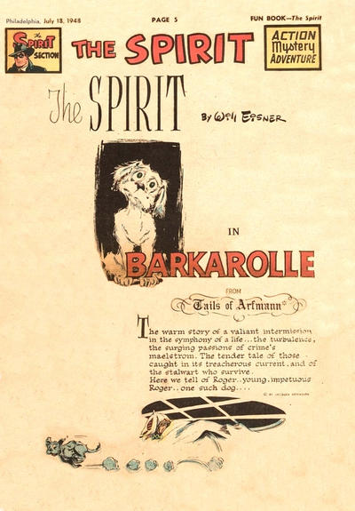 Cover for The Spirit (Register and Tribune Syndicate, 1940 series) #7/18/1948