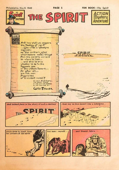 Cover for The Spirit (Register and Tribune Syndicate, 1940 series) #5/8/1949 [Philadelphia Bulletin Edition]