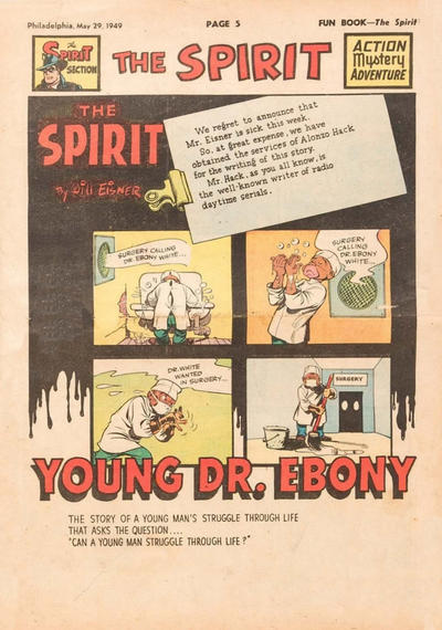 Cover for The Spirit (Register and Tribune Syndicate, 1940 series) #5/29/1949 [Philadelphia Bulletin Edition]