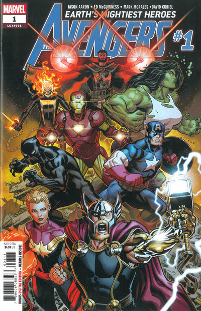 Cover for Avengers (Marvel, 2018 series) #1 (691) [Ed McGuinness]