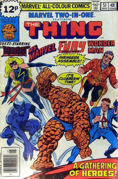 Cover for Marvel Two-in-One (Marvel, 1974 series) #51 [British]