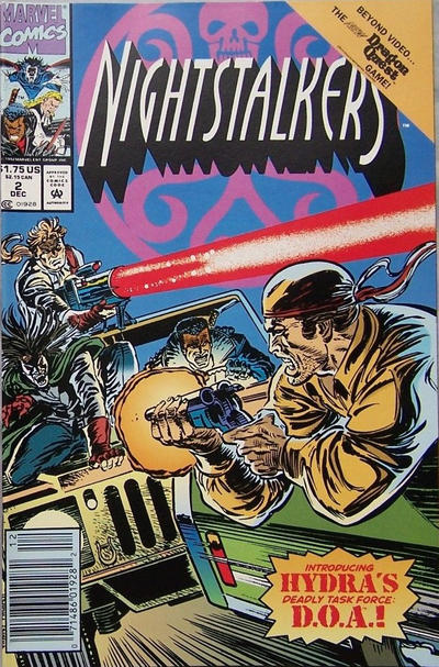 Cover for Nightstalkers (Marvel, 1992 series) #2 [Newsstand]