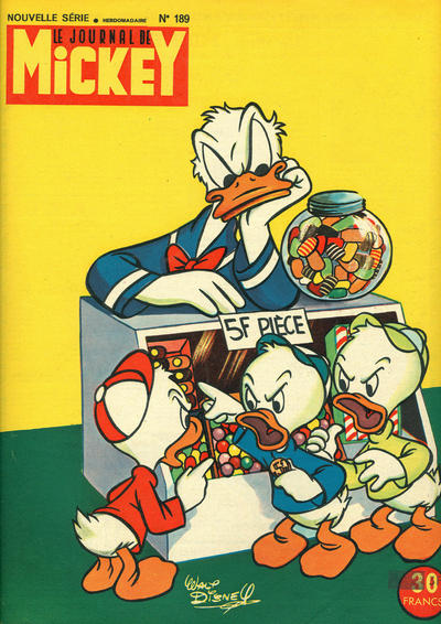 Cover for Le Journal de Mickey (Hachette, 1952 series) #189