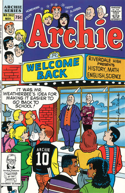 Cover for Archie (Archie, 1959 series) #362 [Direct]