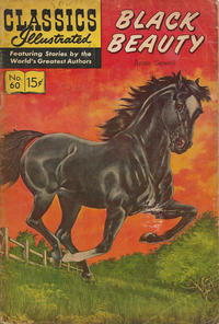 Cover for Classics Illustrated (Gilberton, 1947 series) #60 - Black Beauty [HRN 167]