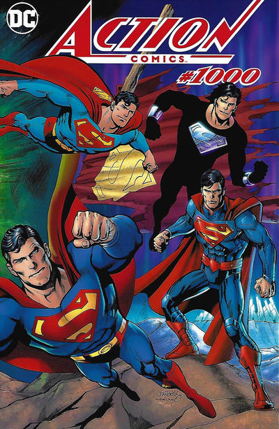 Cover for Action Comics (DC, 2011 series) #1000 [Dynamic Forces  Dan Jurgens Wraparound Color Cover]
