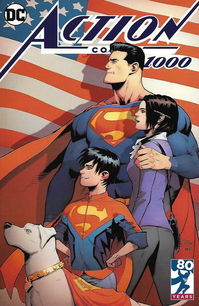 Cover for Action Comics (DC, 2011 series) #1000 [Newbury Comics Patrick Gleason Color Cover]