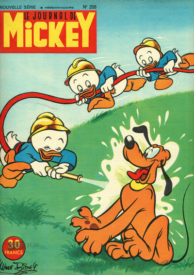 Cover for Le Journal de Mickey (Hachette, 1952 series) #208