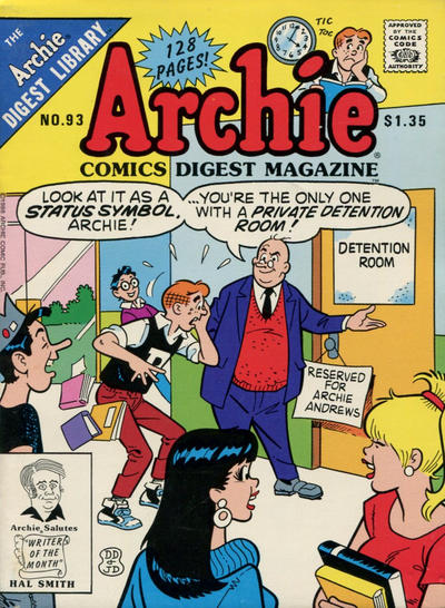 Cover for Archie Comics Digest (Archie, 1973 series) #93 [Direct]