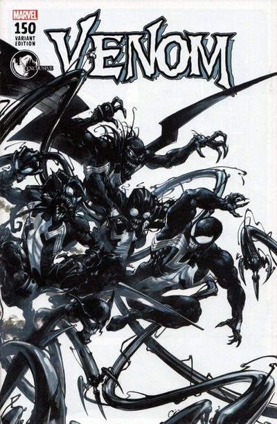 Cover for Venom (Marvel, 2017 series) #150 [Variant Edition - Unknown Comics Exclusive - Clayton Crain Cover A]