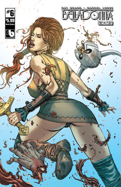 Cover for Belladonna: Fire and Fury (Avatar Press, 2017 series) #6 [Shield Maiden Cover]