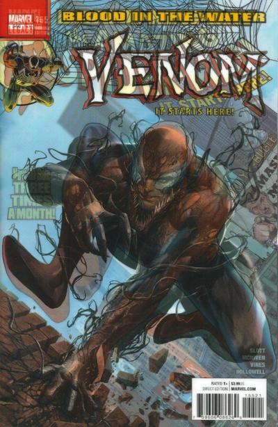Cover for Venom (Marvel, 2017 series) #155 [Variant Edition - Lenticular Homage - Francesco Mattina Cover]