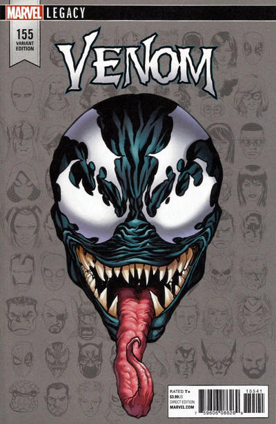 Cover for Venom (Marvel, 2017 series) #155 [Variant Edition - Legacy Headshot - Mike McKone Cover]