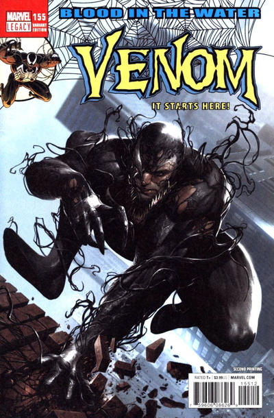 Cover for Venom (Marvel, 2017 series) #155 [Second Printing - Francesco Mattina Cover]