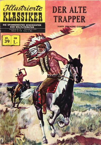 Cover for Illustrierte Klassiker [Classics Illustrated] (BSV - Williams, 1956 series) #39 - Der alte Trapper [HLN 138]
