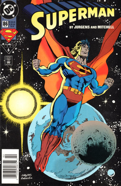 Cover for Superman (DC, 1987 series) #86 [Newsstand]