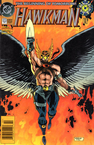 Cover for Hawkman (DC, 1993 series) #0 [Newsstand]