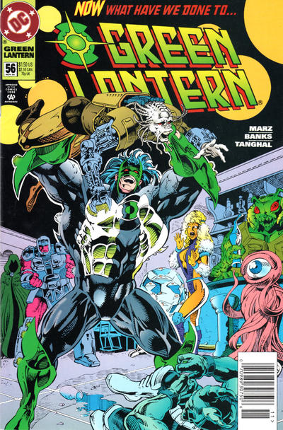 Cover for Green Lantern (DC, 1990 series) #56 [Newsstand]