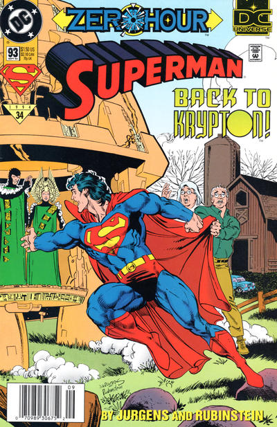 Cover for Superman (DC, 1987 series) #93 [Newsstand]