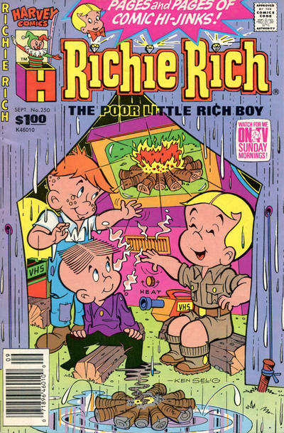 Cover for Richie Rich (Harvey, 1960 series) #250 [Newsstand]