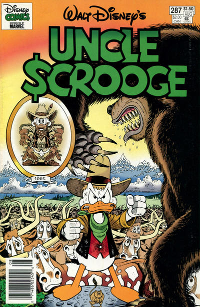 Cover for Walt Disney's Uncle Scrooge (Gladstone, 1993 series) #287 [Newsstand]