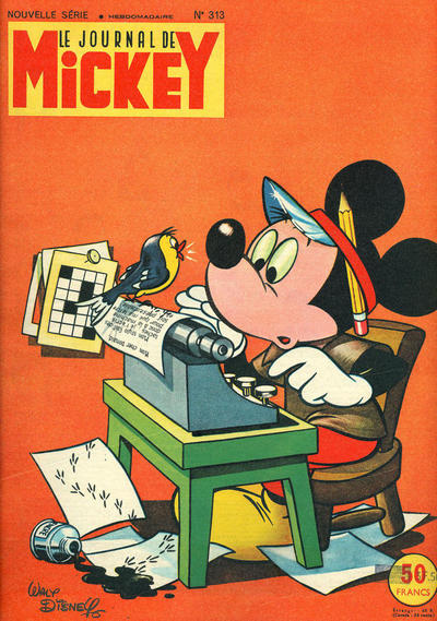 Cover for Le Journal de Mickey (Hachette, 1952 series) #313
