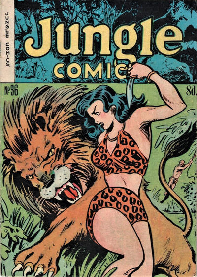 Cover for Jungle Comics (H. John Edwards, 1950 ? series) #36