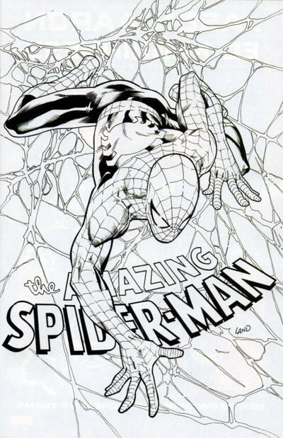 Cover for Amazing Spider-Man (Marvel, 2015 series) #798 [Variant Edition - Texas Children's Hospital Charity Exclusive - Greg Land B&W Cover]