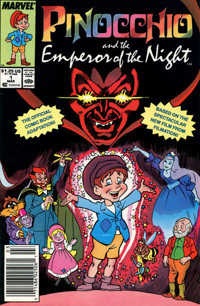 Cover for Pinocchio and the Emperor of the Night (Marvel, 1988 series) #1 [Newsstand]
