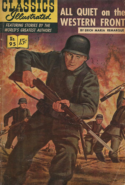 Cover for Classics Illustrated (Gilberton, 1947 series) #95 - All Quiet on the Western Front [HRN 167]