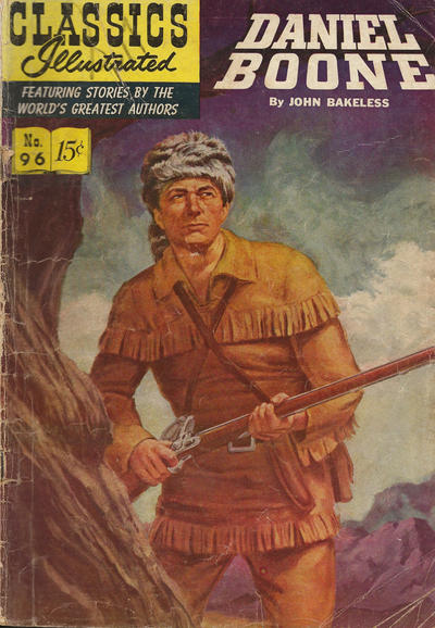 Cover for Classics Illustrated (Gilberton, 1947 series) #96 - Daniel Boone [HRN 128]