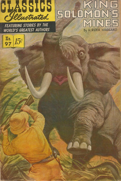 Cover for Classics Illustrated (Gilberton, 1947 series) #97 - King Solomon's Mines [HRN 167]