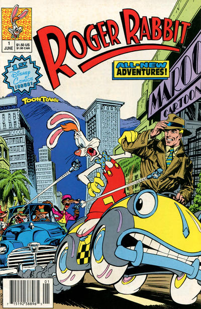 Cover for Roger Rabbit (Disney, 1990 series) #1 [Newsstand]