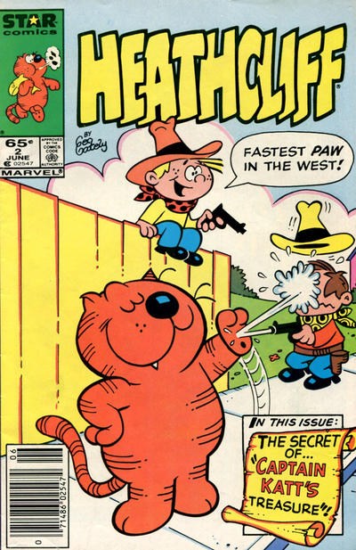 Cover for Heathcliff (Marvel, 1985 series) #2 [Newsstand]