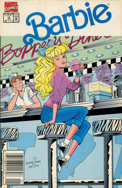 Cover for Barbie (Marvel, 1991 series) #13 [Newsstand]