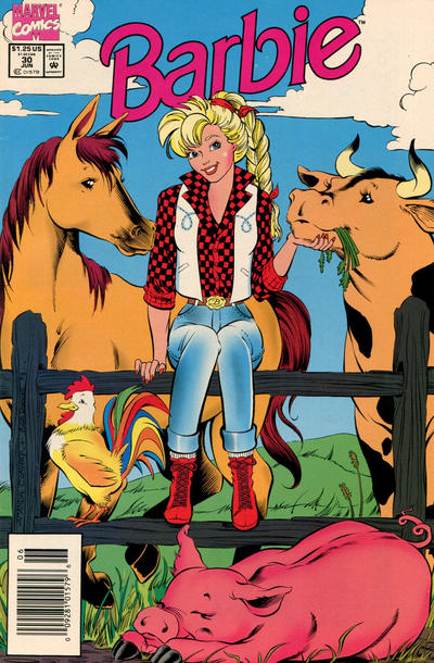 Cover for Barbie (Marvel, 1991 series) #30 [Newsstand]