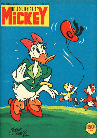 Cover for Le Journal de Mickey (Hachette, 1952 series) #365
