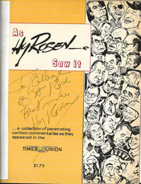 Cover Thumbnail for As Hy Rosen Saw It... A Collection of Penetrating Cartoon Commentaries as They Appeared in the Times Union (Times Union, 1970 series) 
