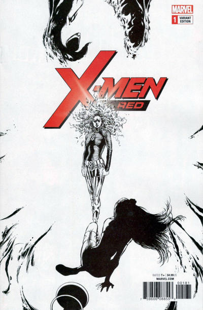 Cover for X-Men: Red (Marvel, 2018 series) #1 [Phil Jimenez Remastered Black and White]