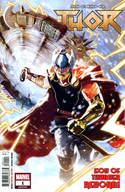 Cover for Thor (Marvel, 2018 series) #1 (707) [Mike Del Mundo]