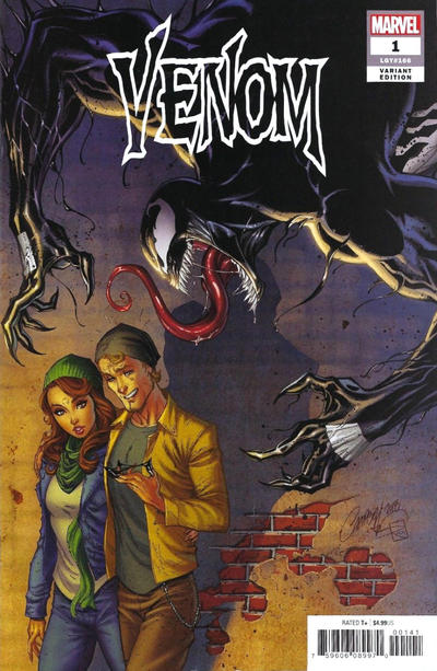 Cover for Venom (Marvel, 2018 series) #1 (166) [Variant Edition - J. Scott Campbell Cover]