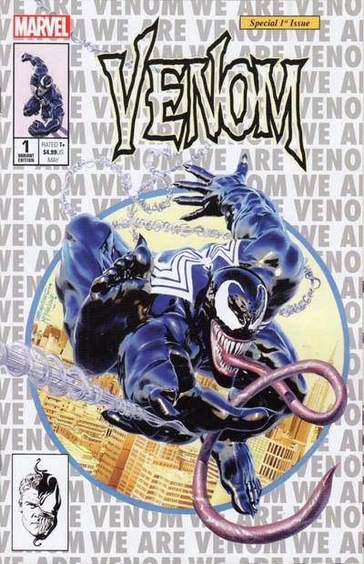 Cover for Venom (Marvel, 2018 series) #1 (166) [Variant Edition - KRS Comics Exclusive - Mike Mayhew White and Silver Cover]
