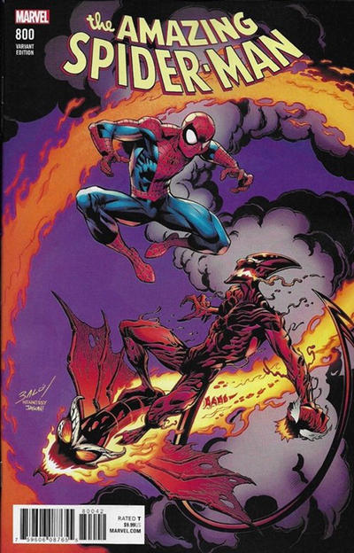 Cover for Amazing Spider-Man (Marvel, 2015 series) #800 [Variant Edition - Mark Bagley Cover]