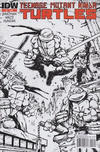 Cover Thumbnail for Teenage Mutant Ninja Turtles (2011 series) #1 [Second Printing Variant - Kevin Eastman Black and White with Red Logo]