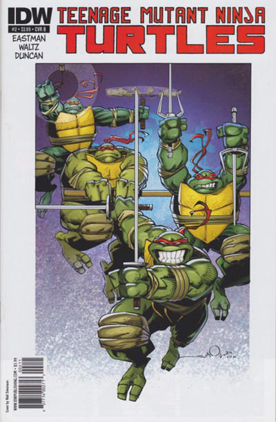 Cover for Teenage Mutant Ninja Turtles (IDW, 2011 series) #2 [Cover B - Walter Simonson Variant]