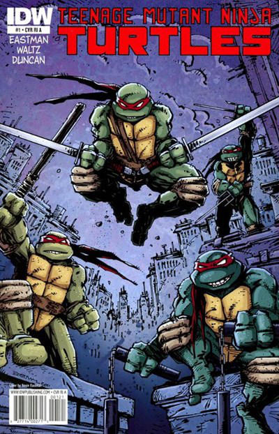 Cover for Teenage Mutant Ninja Turtles (IDW, 2011 series) #1 [Cover RI-D - Kevin Eastman Hand-Sketched Variant]