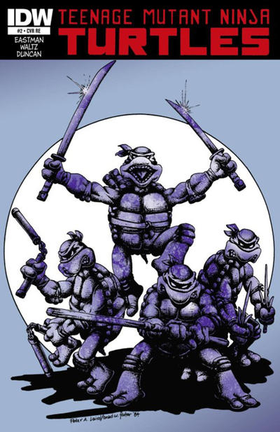 Cover for Teenage Mutant Ninja Turtles (IDW, 2011 series) #2 [Cover RE - Jetpack Exclusive Peter Laird Variant]