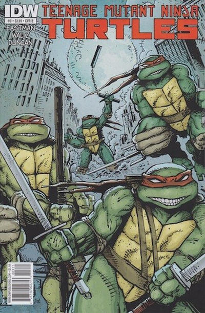 Cover for Teenage Mutant Ninja Turtles (IDW, 2011 series) #3 [Cover B - Kevin Eastman Variant]