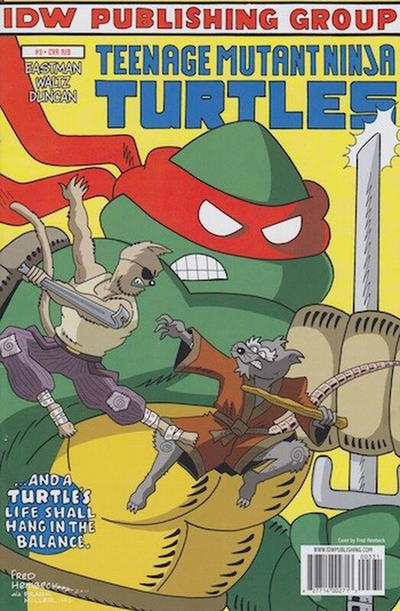 Cover for Teenage Mutant Ninja Turtles (IDW, 2011 series) #3 [Cover RI-B - Incentive Fred Hembeck Variant]
