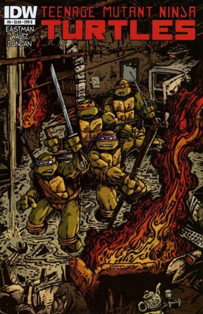 Cover for Teenage Mutant Ninja Turtles (IDW, 2011 series) #8 [Cover B - Kevin Eastman Variant]